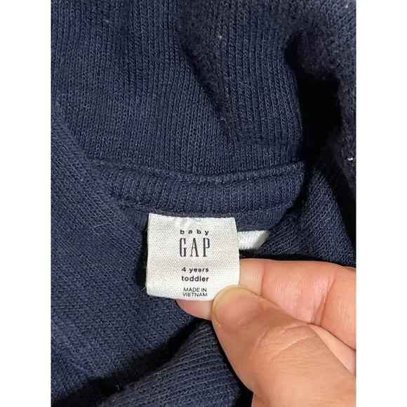 NWOT Gap Shawl Collared Size 4 Navy White Striped European‎ Boy Toddler Soft - Picture 2 of 4